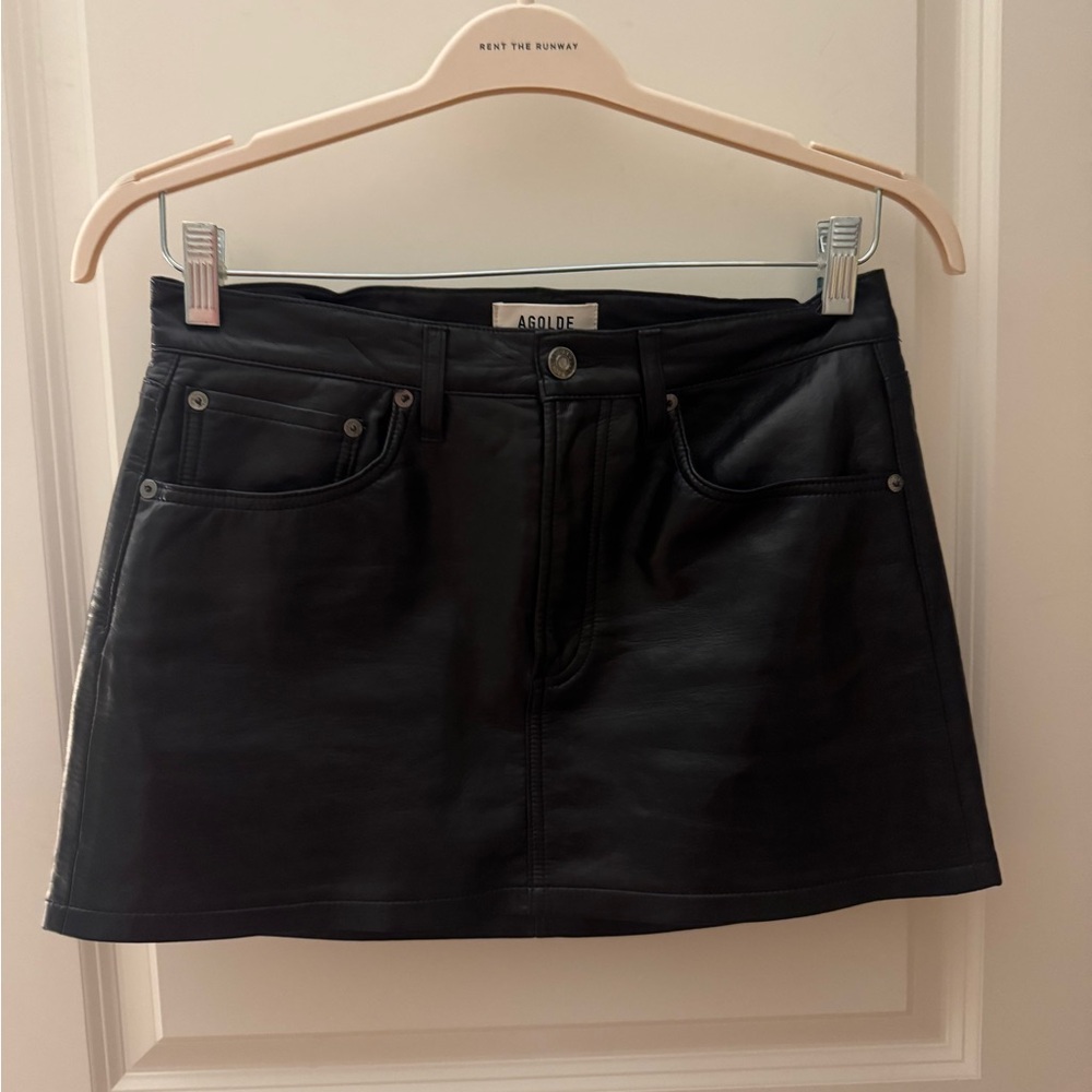 AGOLDE Black Mini Skirt